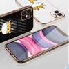 Pouzdro na telefon Cartoon Giraffy Plating pro iPhone 11 13 15 Samsung Galaxy A52 Xiaomi Redmi 12C Note 10 Pro Oneplus měkké obaly na smartphone