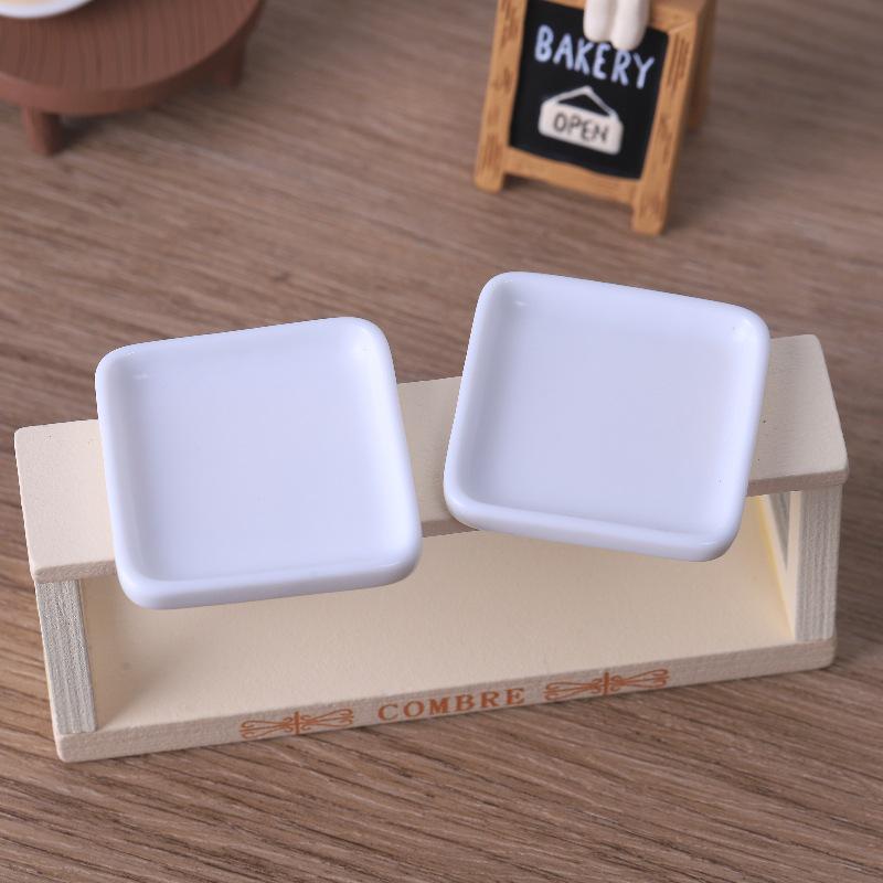 

Миниатюрная тарелка, самодельные украшения для кукольного домика в виде еды, магнит на холодильник в виде подноса, аксессуары для украшений из смолы ручной работы