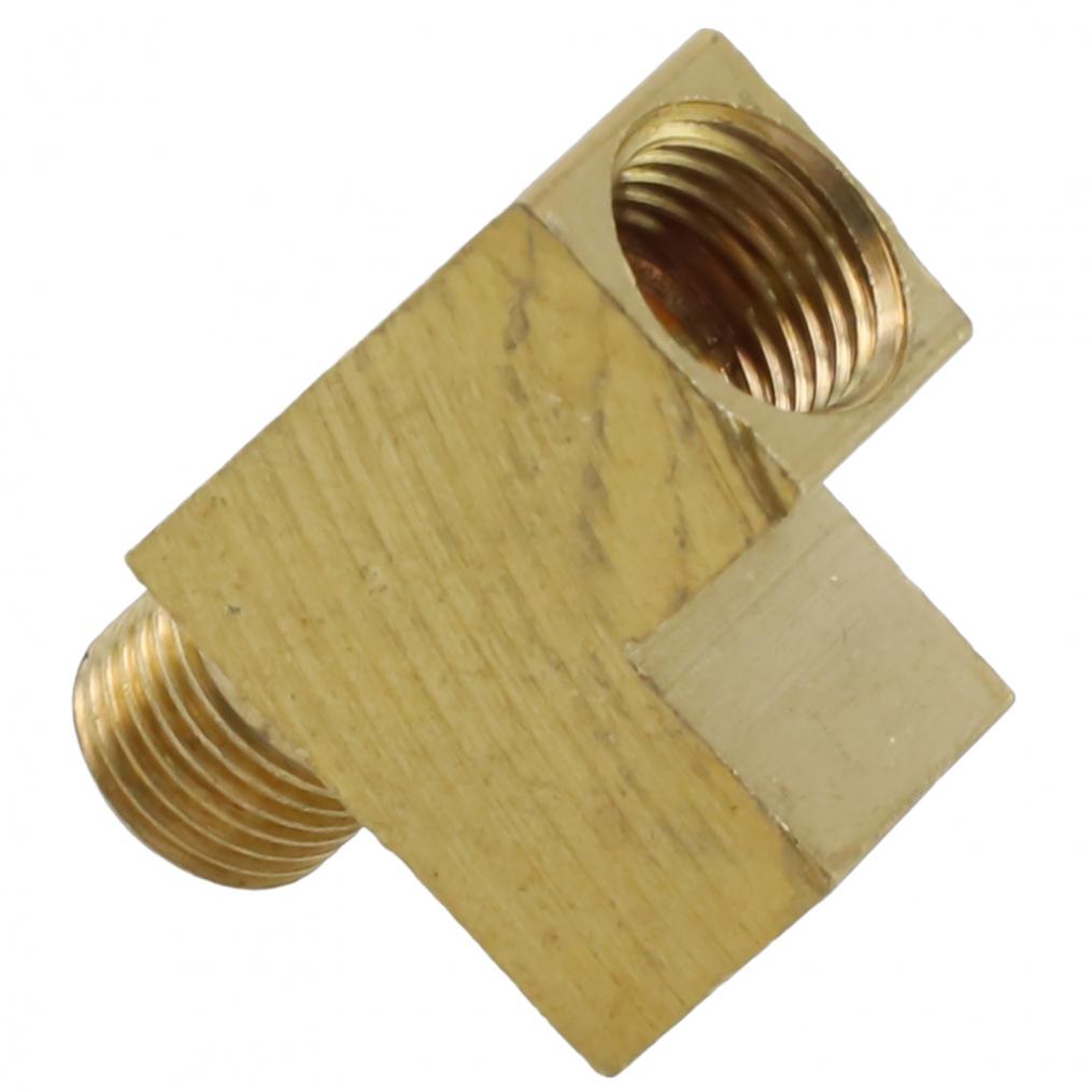 Distributore a T in Ottone M X Nota Indicatore Pressione Olio Adattatore Angolare Distributore a T