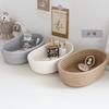 Nordic Cotton Rope Storage Baskets Woven Desktop Sundries Kids Toys Organizer Box Baby Dirty Clothes Laundry Basket Hamper