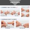 AnuJewel 4mm 3cttw D Color Moissanite Huggie Hoop Earrings 925 Silver Luxury Huggie Earring For Women