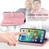 Zipper Wallet Flip Leather Phone Case for IPhone 17 Air 16 15 Samsung S25 S24, with Card Holder Wrist Strap Stand Embossed Shockproof Cover