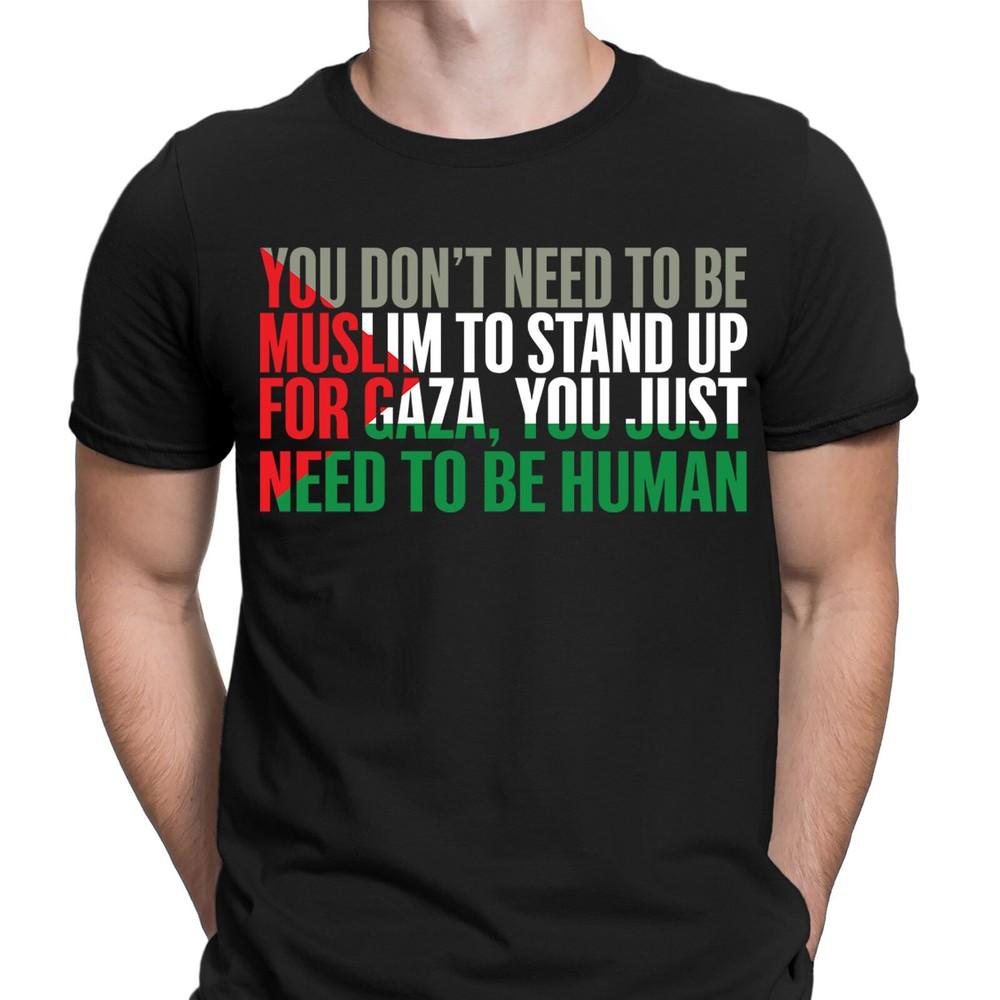 Free Palestine TShirt Mens Save Gaza Support Solidarity Human Rights Tee PD99 2XL