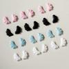 50Pcs Ins Nail Angel Wings Resin Charms Jewelry Wear Nail Accessories 3D White Powder Mini Diy Fake Nails Manicure Decoration