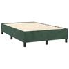 Box Spring Bed with Mattress Dark Green 120 x 190 cm Velvet