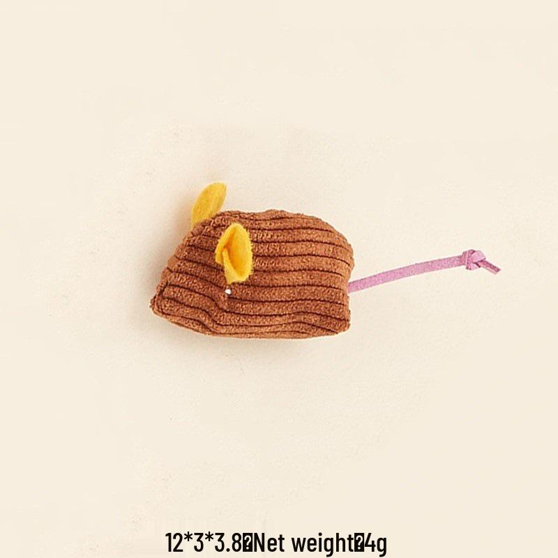 Cat Toy Set: Plush Feather Mouse Molar & Bite-Resistant