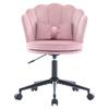 Modern Design: Dressing Chair, Office Chair, Petal-Shaped Backrest, Butterfly-Shaped Lumbar Cushion, Height-Adjustable, Soft Seat Cushion.