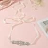 Versatile European and American Bride Belt: Hand-Sewn Rhinestone Patchwork Waist Accessory for Exquisite Wedding and Evening Dresses