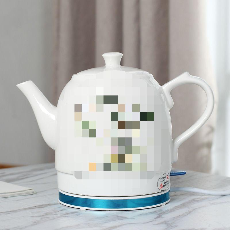 Blue & White Porcelain Electric Kettle: Large Capacity, Automatic Power-Off, Perfect for Home Tea Boiling.