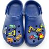 Excavator Construction Vehicle Shoe Decoration: PVC Soft Rubber Shoe Buckle & DIY Shoe Flowers