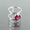 Rare Pink Rubellite Gemstone 925 Sterling Silver Jewelry Handmade Wedding Ring RR-13-11