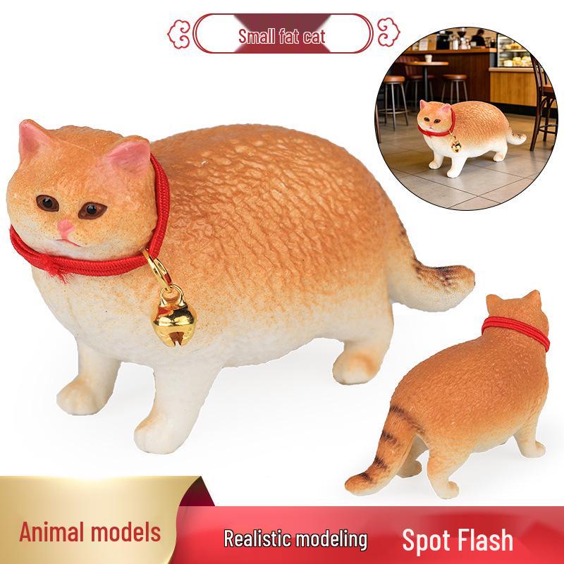 Children's Realistic Plush Cat Models: Bell, Fat, Orange, Farm, Hairless & Blue Cat - Cat Story Series