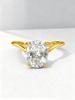 925 Sterling Silver Fashion V-shaped Oval Zircon Ring For Women Engagement Anniversary Wedding Party High Quality Fine Jewelry