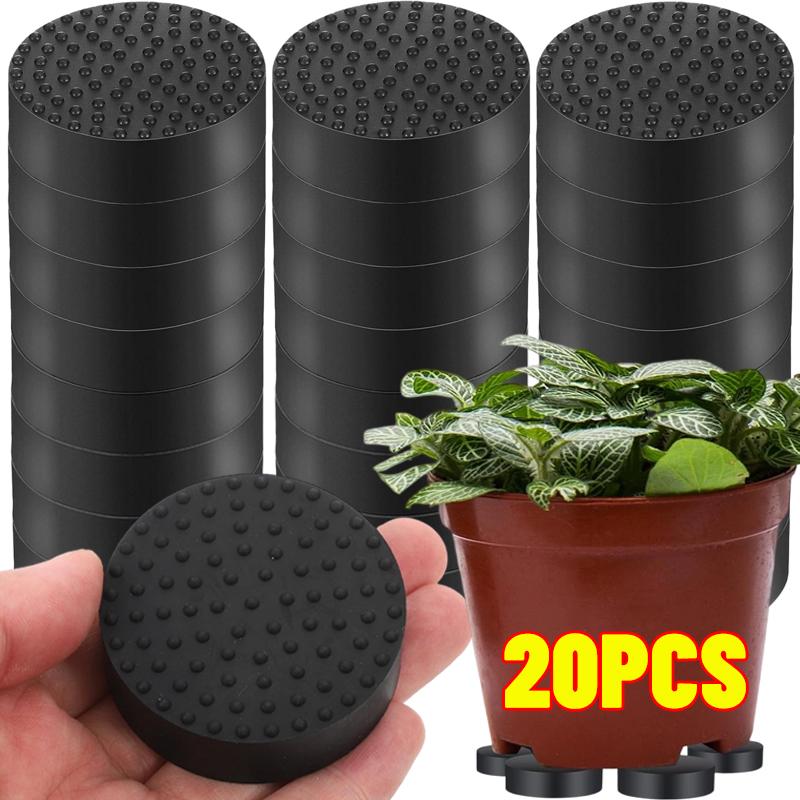 Garden Flower Pot Feet Risers Round Rubber Flowerpot Mat Planter Base Stands Indoor Outdoor Non-Slip Plant Pots Supports Pads