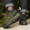 Outdoor Hiking Shoes Men Shoes Mid-top Wear-resistant Anti-slip Comfortable Men Shoes Flat Lace-up Casual Sports Shoes Men