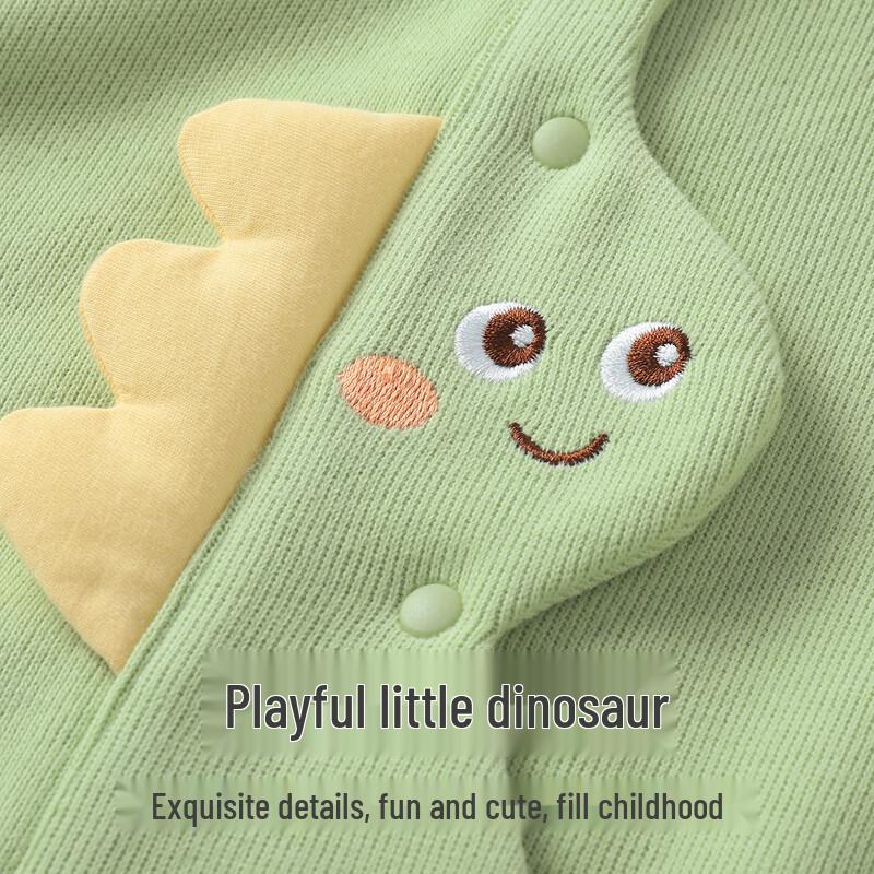 Baby Dinosaur Long Sleeve Overall Romper Set