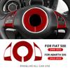 Real Soft Carbon Fiber Sticker For Fiat 500 Abarth 595 2012-2016 2017 2018 2019 2020 2021 2022 2024 Abarth 695 2017-2024 AC Trim.