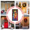 Christmas Door Cover Large Religious Fabric Backdrop Fluorescent Porch Sign Banner Holiday Party Home Church Garden Decorations
