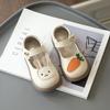 Mädchen Lederschuhe Frühling und Herbst neue Cartoon Prinzessin Schuhe rutschfest Baby Mädchen Schuhe Klettverschluss kleines Mädchen Klassenkamerad
