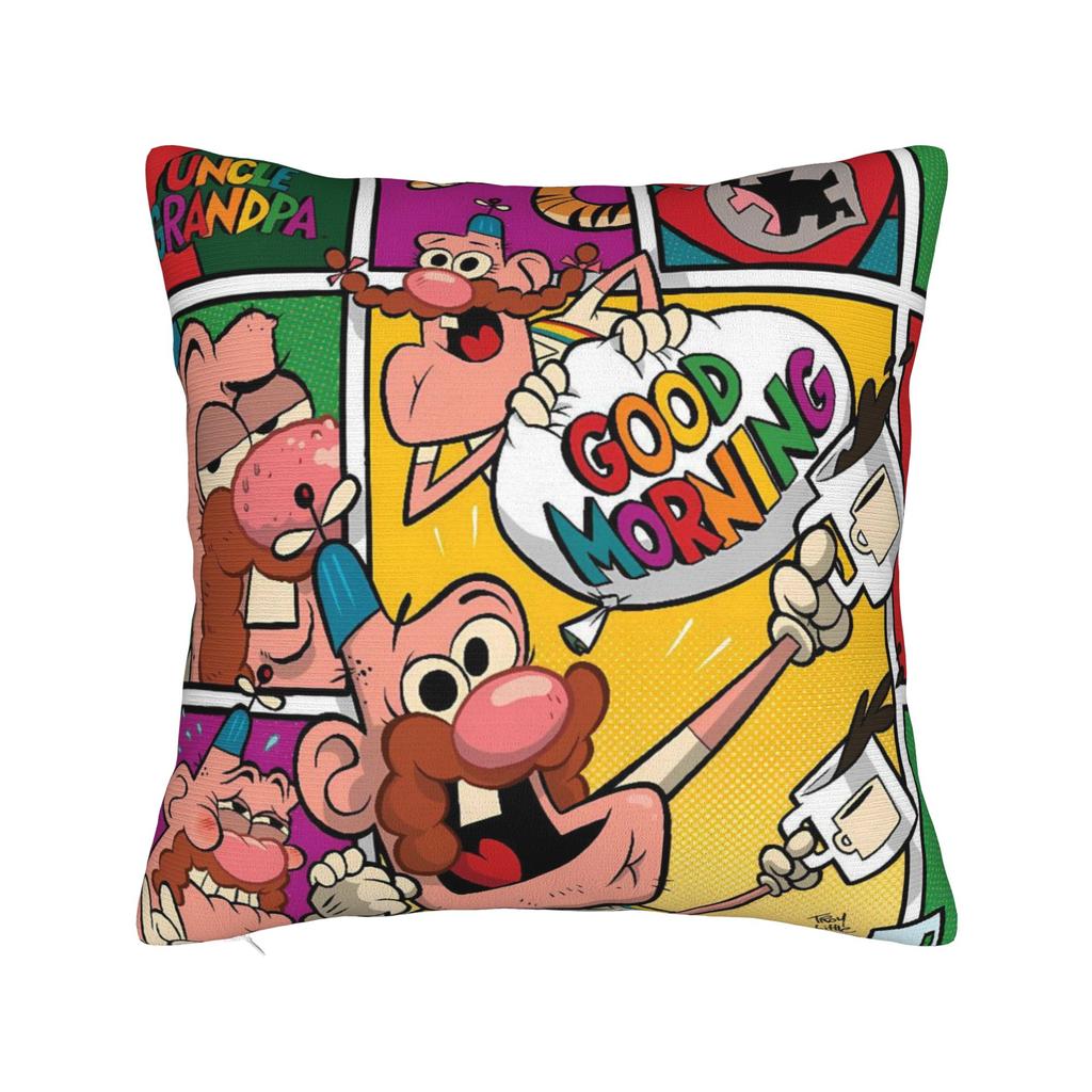 Uncle Grandpa Pillow Cover Cute Funny Pillow Case For Sofa Car Home Decor Soft Cushion Cover Gift Idea