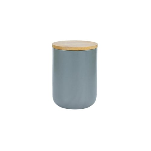 

Tosca Ceramic Canister, Airtight Ceramic Jar with Lid, Large Capacity, Wooden Lid, Food Storage, Tea, Sugar, Beans, Coffee, Seaweed, Durable, Dry Food