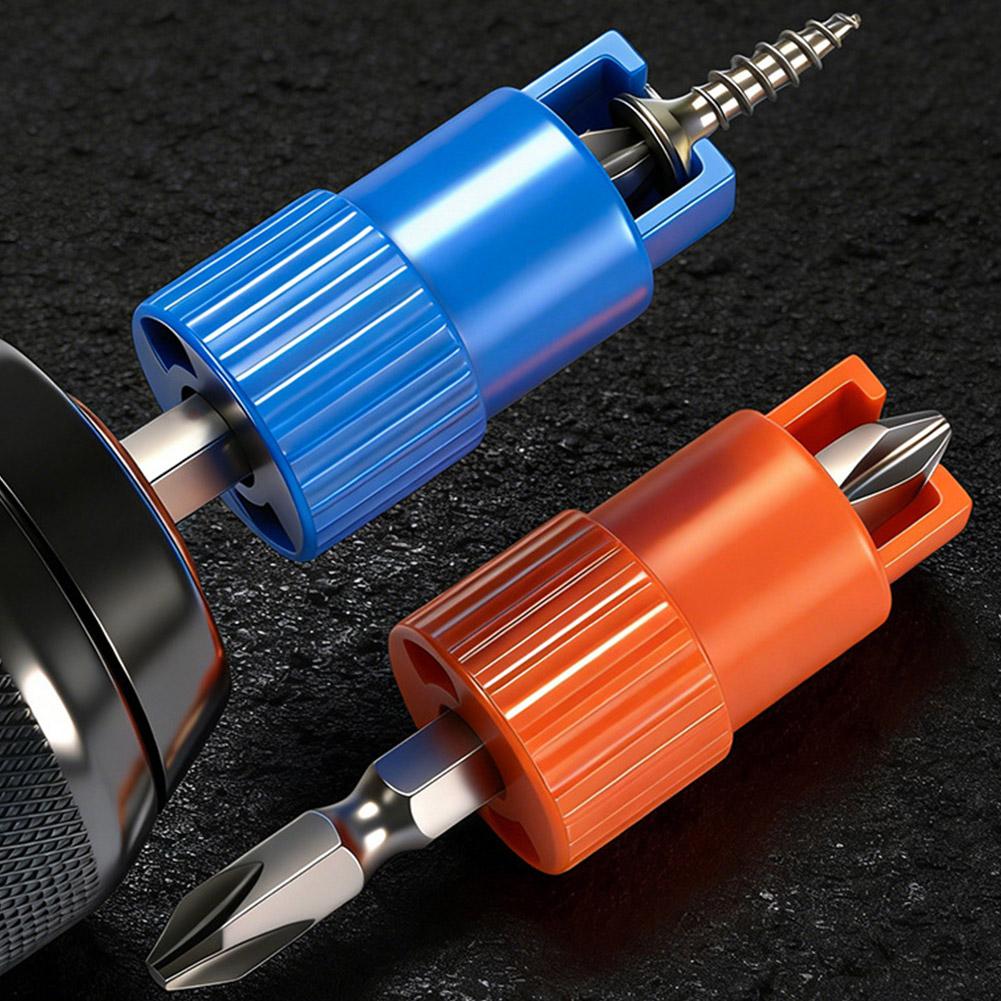 Positioning Screwdriver Bits with Spring Anti-Slip Fixed Drill Bit Head for Drywall Board, Woodworking Power Tools J5V3