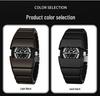 In-Stock Black Tech Y2K Alien Armor Retro Watch with Luminous High-End Finish
