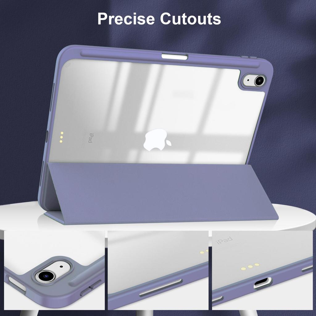 Compatible Acrylic Protective Case with Pen Slot for iPad 11 Air 4 & iPad Pro 13, M4 Leather Edition
