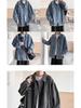 Veste en jean rétro pour homme - Streetwear décontracté Printemps/Automne, Col rabattu polyvalent, Style workwear élégant.