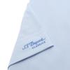 S.t. Dupont Short Sleeve Regular Fit Stretch Full Logo Blue Shirt Se6mm12hs901s 