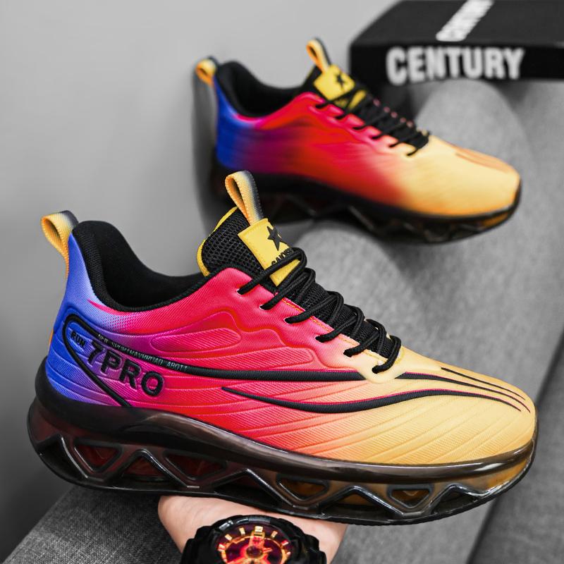 

Men S Casual Sports Shoes, Spring & Fall Versatile Trendy Brand Lightweight Running Sneakers, Suitable For Daily Running And Training 39