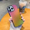 Funda de Teléfono de Lujo con Patrón de Bloques de Chapado Láser Degradado Para Iphone 13 Pro Max 11 12 14 Pro Max Parachoques de Silicona Funda Protectora Antigolpes