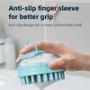 Soothing Massage Pet Shower Comb Soft Silicone Bristles Dog Bath Brush  Grooming Long Short Haired