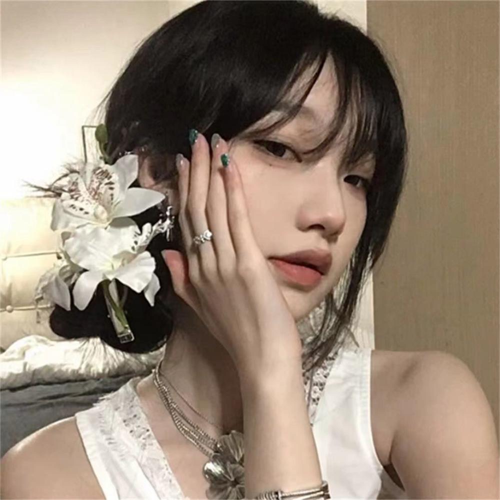 Orchid Flower Fairy Hairpins Artificial Flowers Spring Summer Hair Clips Wedding Party Photography Hair Accessories