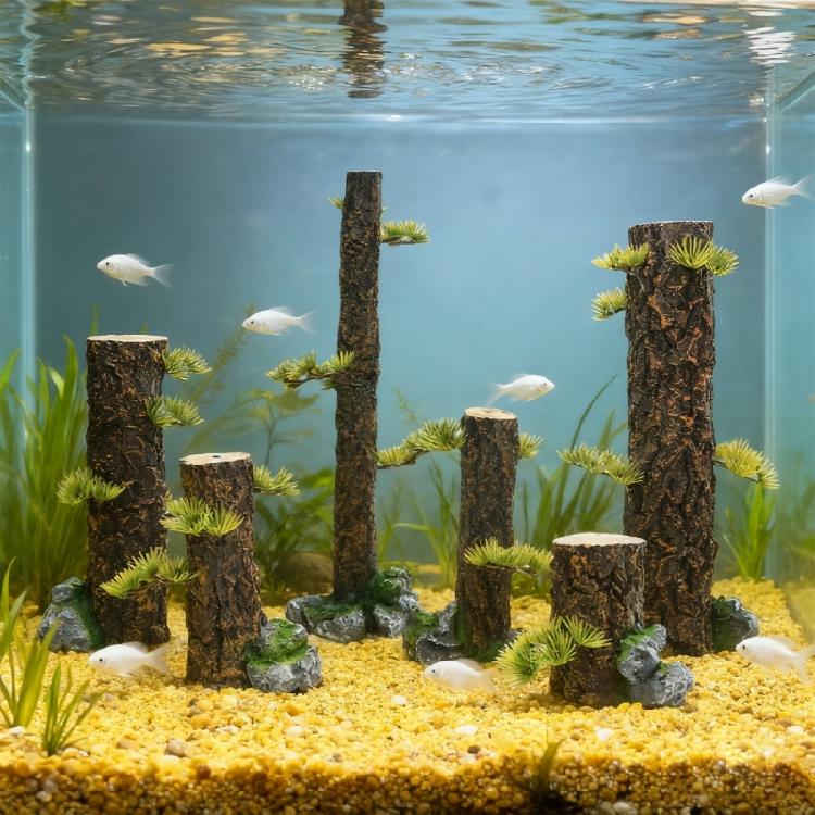 FishTank Shrimp Breeding Artificial Trunk Ornaments for Aquariums Terrarium Landscaping Shelter Decoration