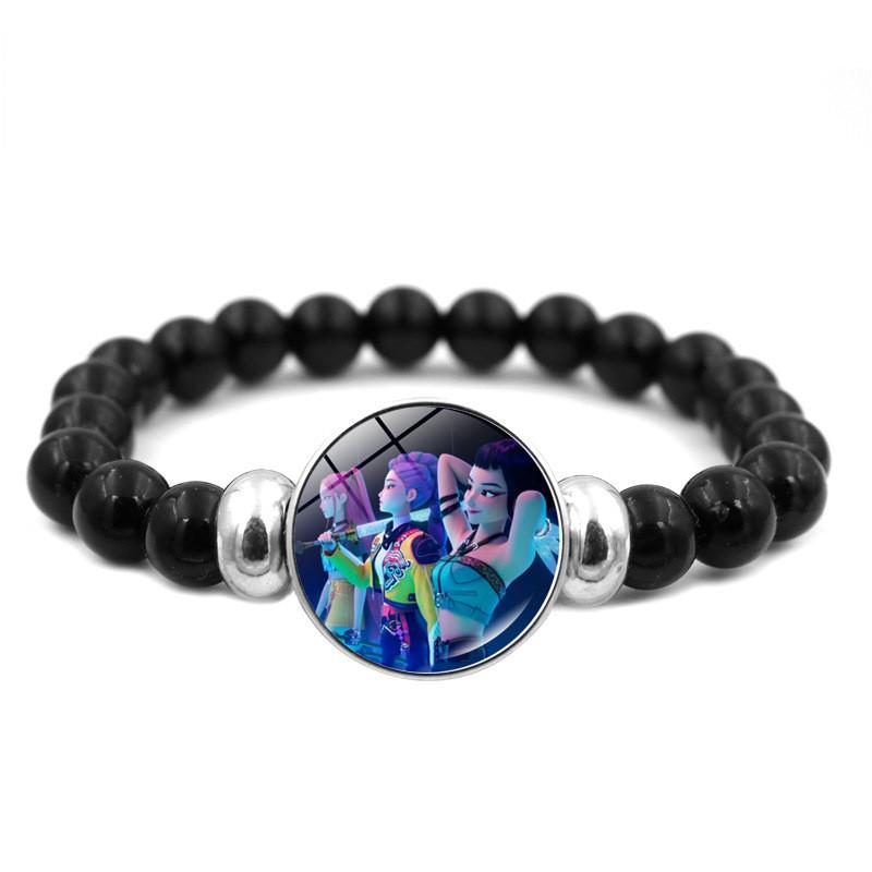 Kpop Demon Hunters Hand Chain With Colorful Resin Beads For Gift And Travel