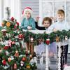 20/40PCS Wooden Christmas Tree Decoration Santa Claus Snowman Xmas Hanging Pendants DIY Mini Hanging Accessories