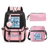 Animation Cartoon Peripheral Printing Children'S Backpack Campus Large Capacity Primary And Secondary School Students Schoolbag Three-Piece Set