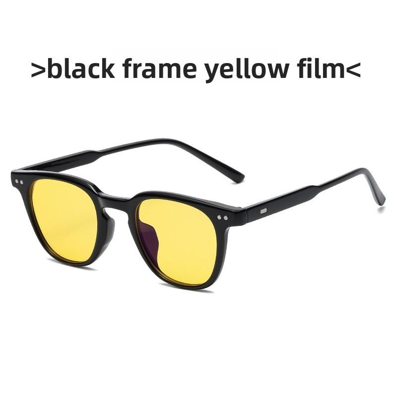 

Classic Black Frame Flat Glasses With Pc Lenses For Daily Use And Vision Correction Style F