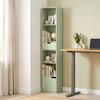 6-Tier Bookcase SlimDrawer Door 30 x 24 x 158 cm Green