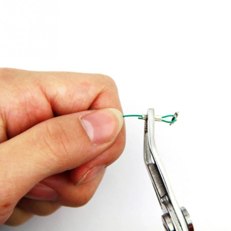 1 pz pinza da pesca multifunzionale in acciaio inossidabile forbici ad anello diviso taglierina per filo rimozione gancio