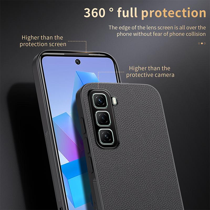 Luksusowe Matowe Etui Infinix Hot 50 na Skórzane Etui Samochodowe z Magnetycznym Mocowaniem dla Infinix Hot HOT 50 40 Pro Pokrowiec Chroniący przed Wstrząsami