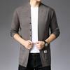 Men's V-Neck Winter Knit Sweater - Middle-Aged Thick & Warm Pullover