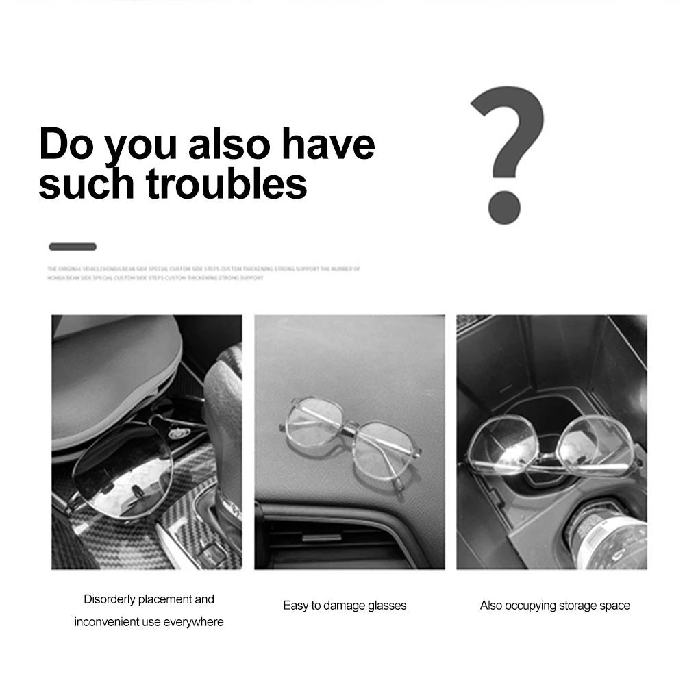 Magnetischer Sonnenbrillenhalter fürs Auto – luxuriöser Visierclip aus Rindsleder zum Schutz der Brille (4 Farben)