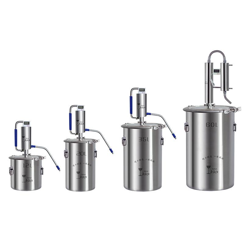 12L/20L/30L 304 Brewing Boiler Water Distiller Alcohol Distiller Stainless Steel Brewing Equipment New Stainless Steel Distiller Home Brewing Kit