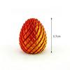 Uovo di Drago Giocattolo Decompressione Stampa 3D - Sfera Fidget Rotante Liscia Sollievo Ansia ADHD Giocattolo per Dita Eco-Sicuro per Bambini Adulti