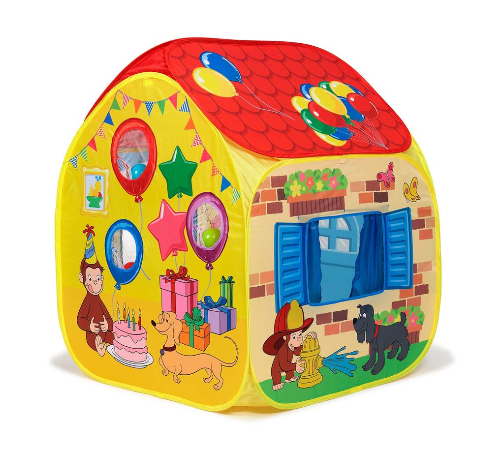 Witthart Curious George Ball House with 30 Balls, Yellow, VG14