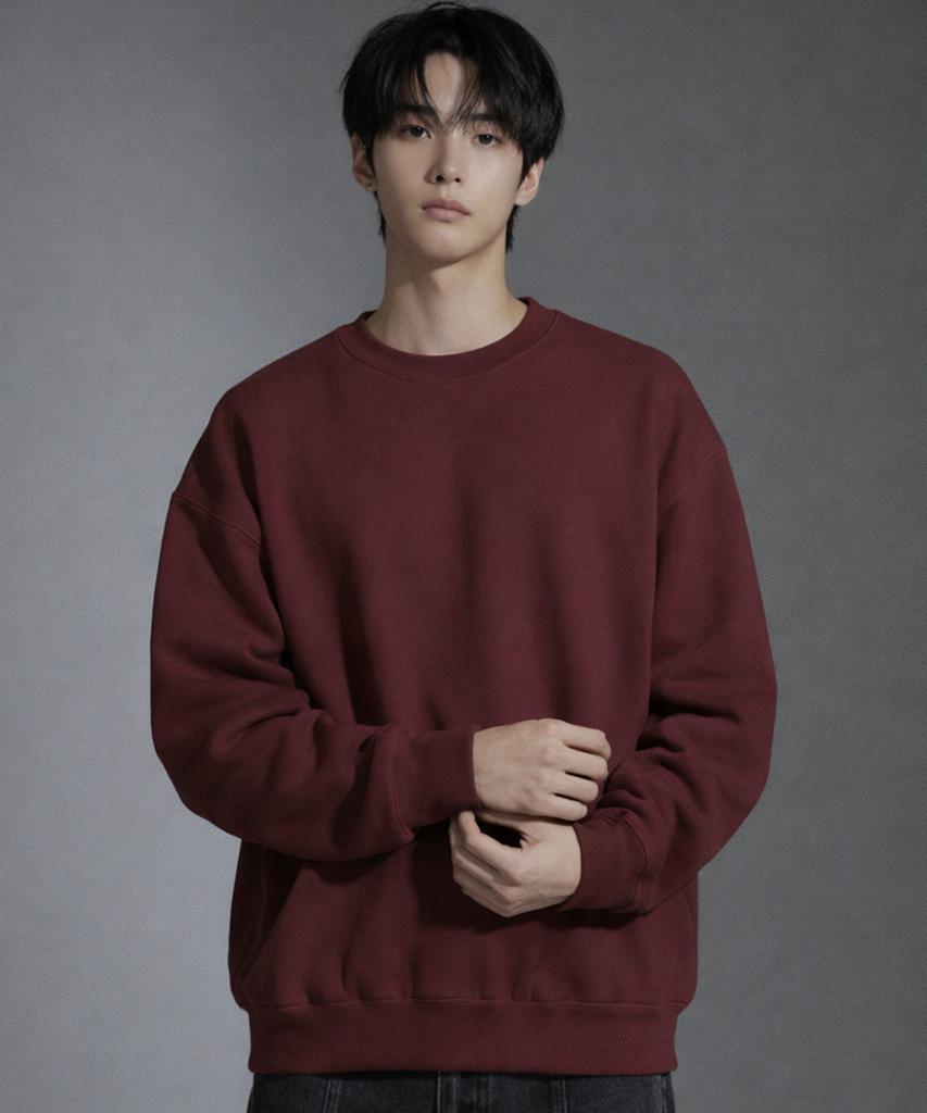 VANNWORKS Compose Sweatshirt (Mvls001) Burgundy (Type A)
