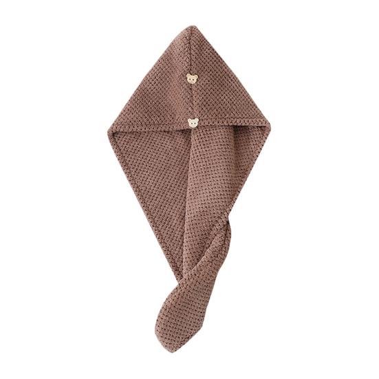 Dry Hair Cap High-Density Microfiber Fast Absorbing Soft Hair Towel Wrap Spiral Twist Non-Slip