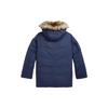 Polo Ralph Lauren Solid Color Hooded Padded Zip Jacket Kids Jackets Navy-Blue 323880398001